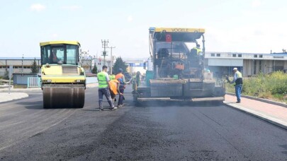 Gebze Oto Sanayi’nin alternatif girişine asfalt