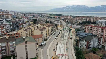 Kuruçeşme tramvayda ray imalatı tamamlandı