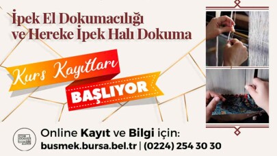 İpek Halı ve Kumaş El Dokuma Kursları Başlıyor