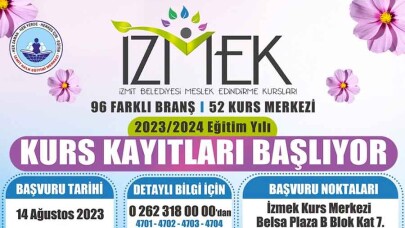 İzmit’in meslek fabrikası İZMEK’te yeni dönem kayıtları devam ediyor