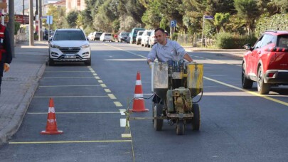 Yol ve Yaya Çizgileri Görünür Hale Getiriliyor