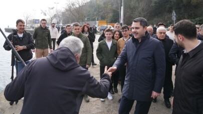 Murat Kurum, Sarıyer’de olta balıkçıları ile bir araya geldi