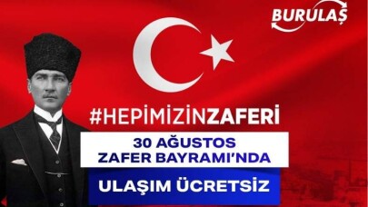 30 Ağustos Zafer Bayramı’nda Ulaşım Ücretsiz