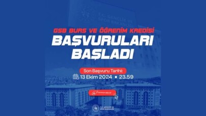 Gençlik ve Spor Bakanlığı Burs/Kredi Başvuruları Başladı