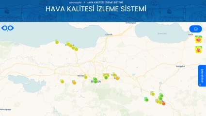 Bursa’nın hava kalitesi anlık takip edilebiliyor