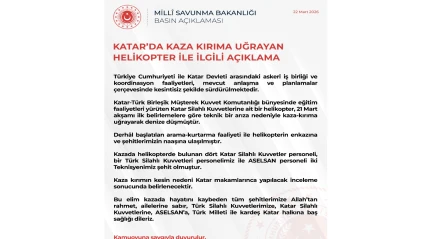 Katar’da askeri helikopter kazası: 3 Türk personel şehit
