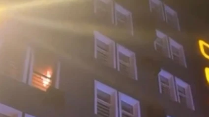 Otel odasındaki yangın itfaiye ve 112’yi alarma geçirdi