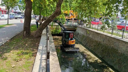 Gemlik Çarşı Deresi’nde temizlik çalışmaları başladı