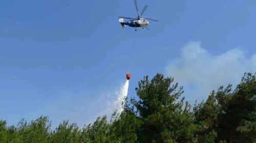 Çanakkale’de tarım arazisinde çıkan yangın kontrol altına alındı