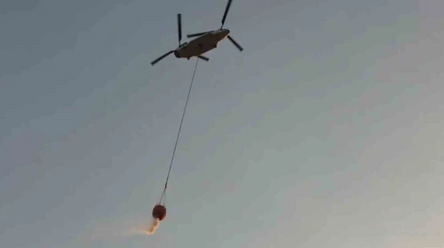 Türkiye’nin en büyük yangın söndürme helikopteri sahaya indi