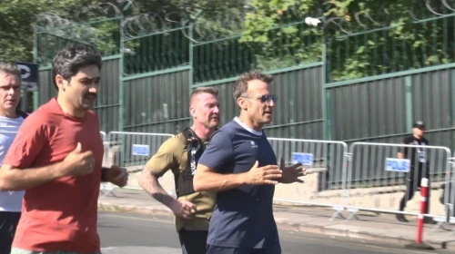 Fransa Cumhurbaşkanı Macron, Ankara’da sabah koşusu yaptı