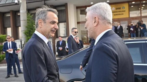 Fransa Cumhurbaşkanı Macron ve Yunanistan Başbakanı Miçotakis Ankara’da
