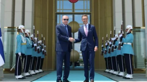 Cumhurbaşkanı Erdoğan, Finlandiya Cumhurbaşkanı Alexander Stubb ile görüştü