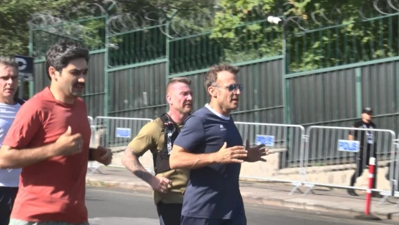 Fransa Cumhurbaşkanı Macron, Ankara’da sabah koşusu yaptı
