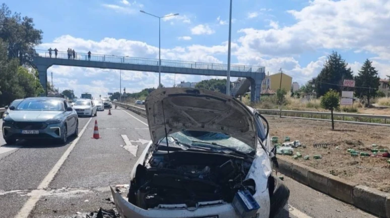 Şerit ihlali yaparak ortalığı savaş alanına çevirdi, yakalanınca baygınlık geçirdi