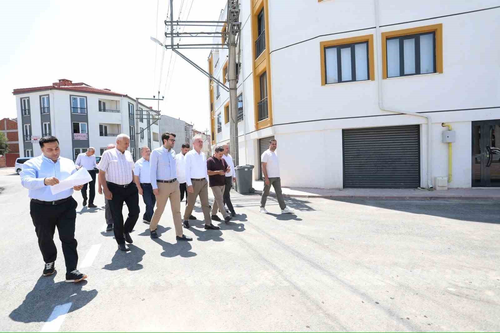 baskan-taban-tamamlanan-asfalt-ve-otopark-calismalarini-yerinde-inceledi