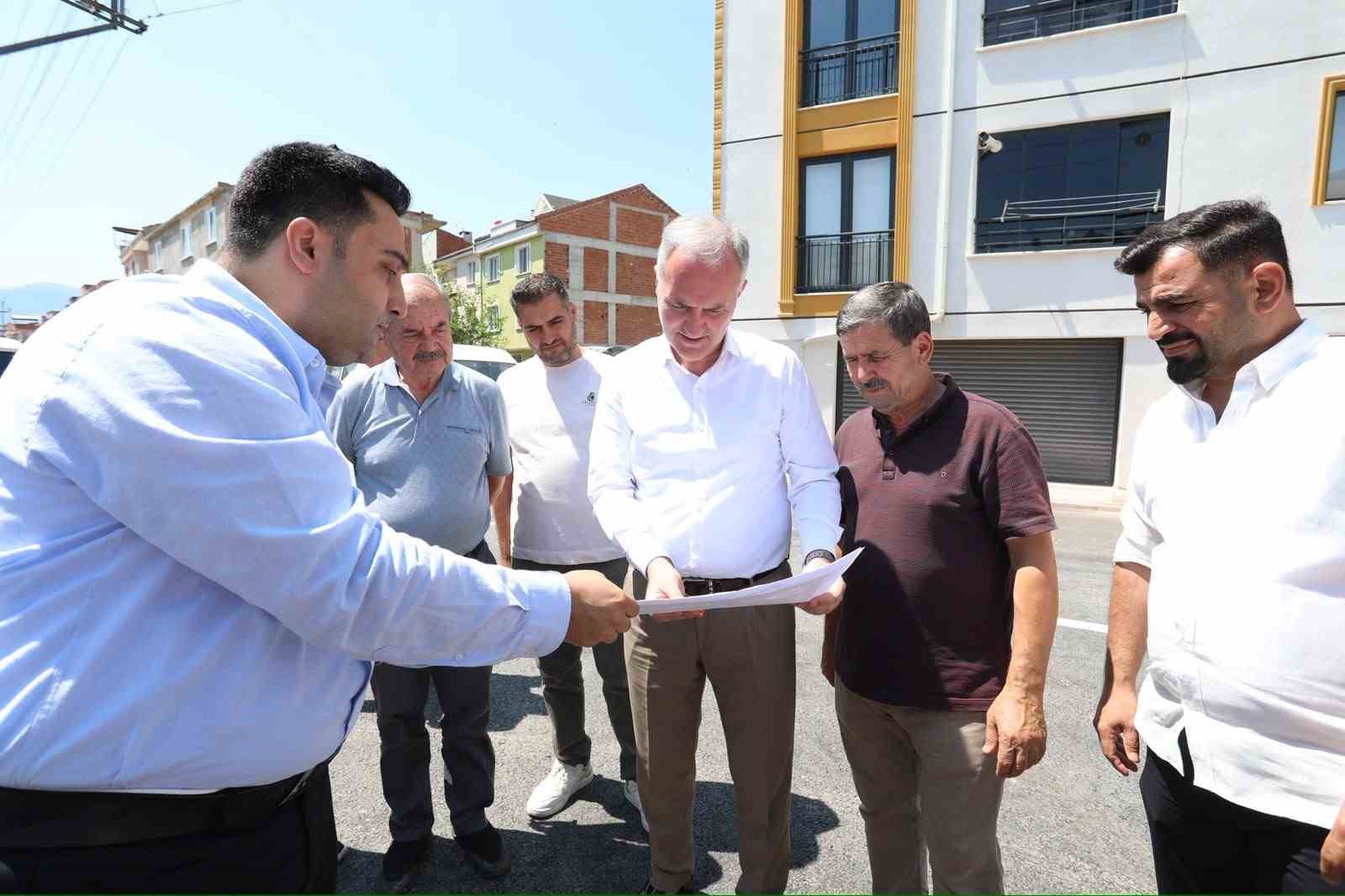 baskan-taban-tamamlanan-asfalt-ve-otopark-calismalarini-yerinde-inceledi