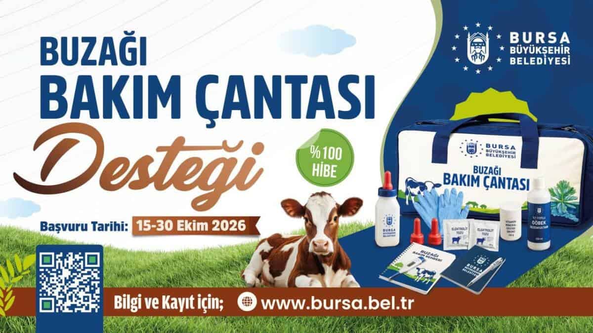 Bursa Büyükşehir’den Besicilere Buzağı Bakım Desteği