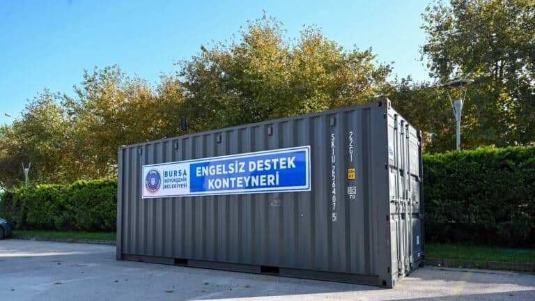 Bursa’da Afetlere Engelsiz Destek Konteynerleri