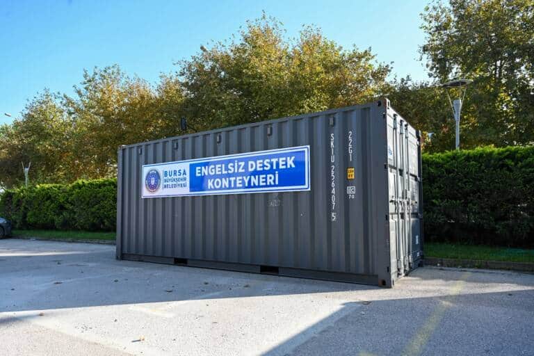 Bursa’da Afetlere Engelsiz Destek Konteynerleri