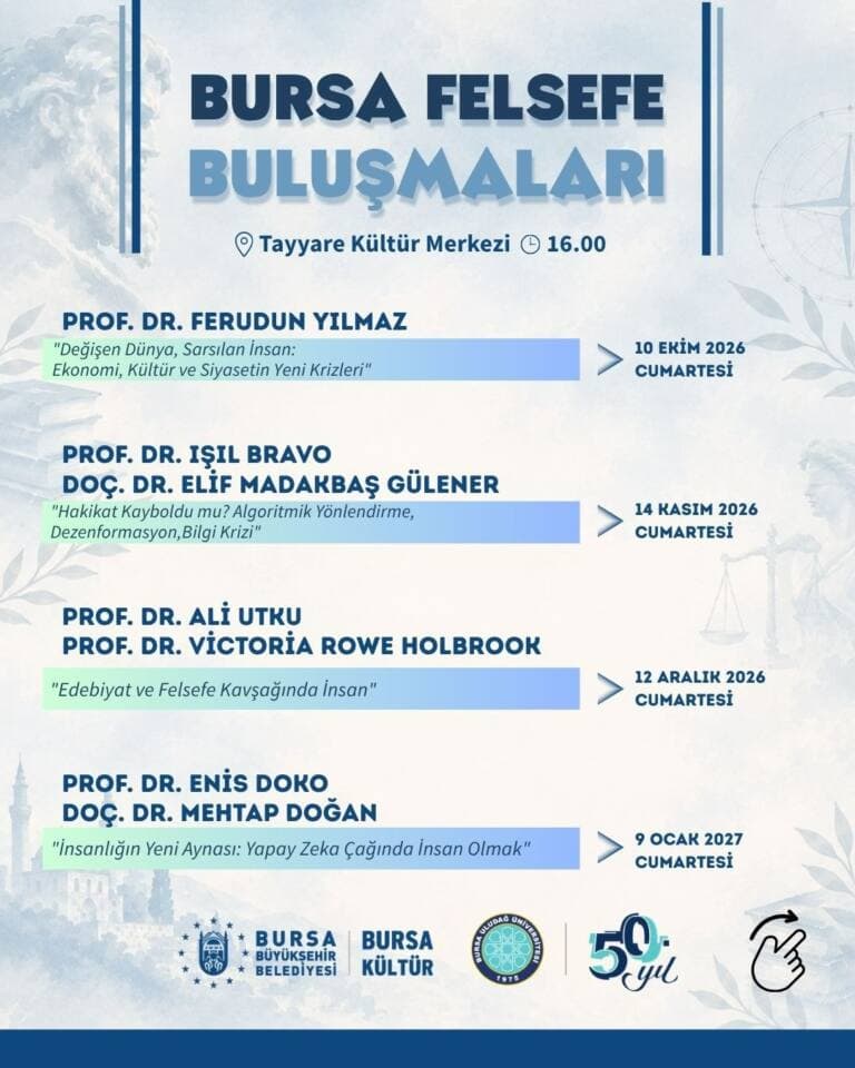 Bursa’da Felsefe Buluşmaları Başlıyor