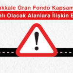 Çanakkale Gran Fondo Yarışı Güzergahı Trafiğe Kapanıyor