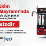 Çanakkale’de Cumhuriyet Bayramı Ulaşımı Ücretsiz