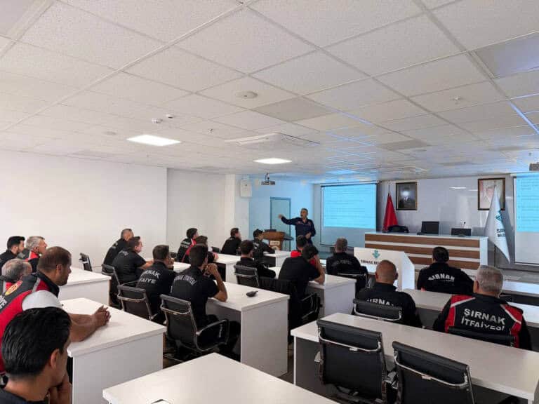 İstanbul İtfaiyesi Şırnak Personeline Eğitim Verdi