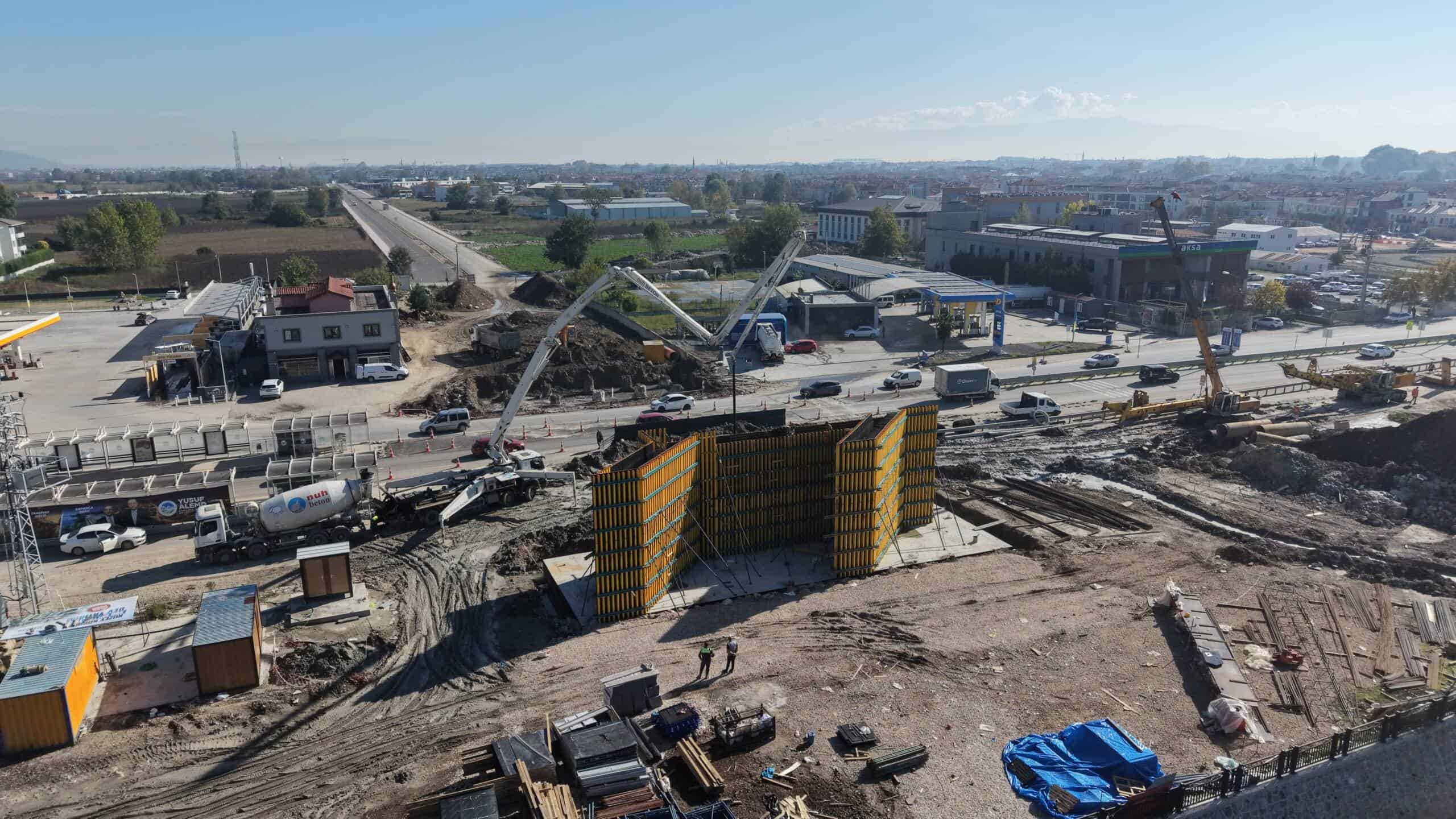 Kuzey Köprüsü İnşaatında İlk Beton Döküldü