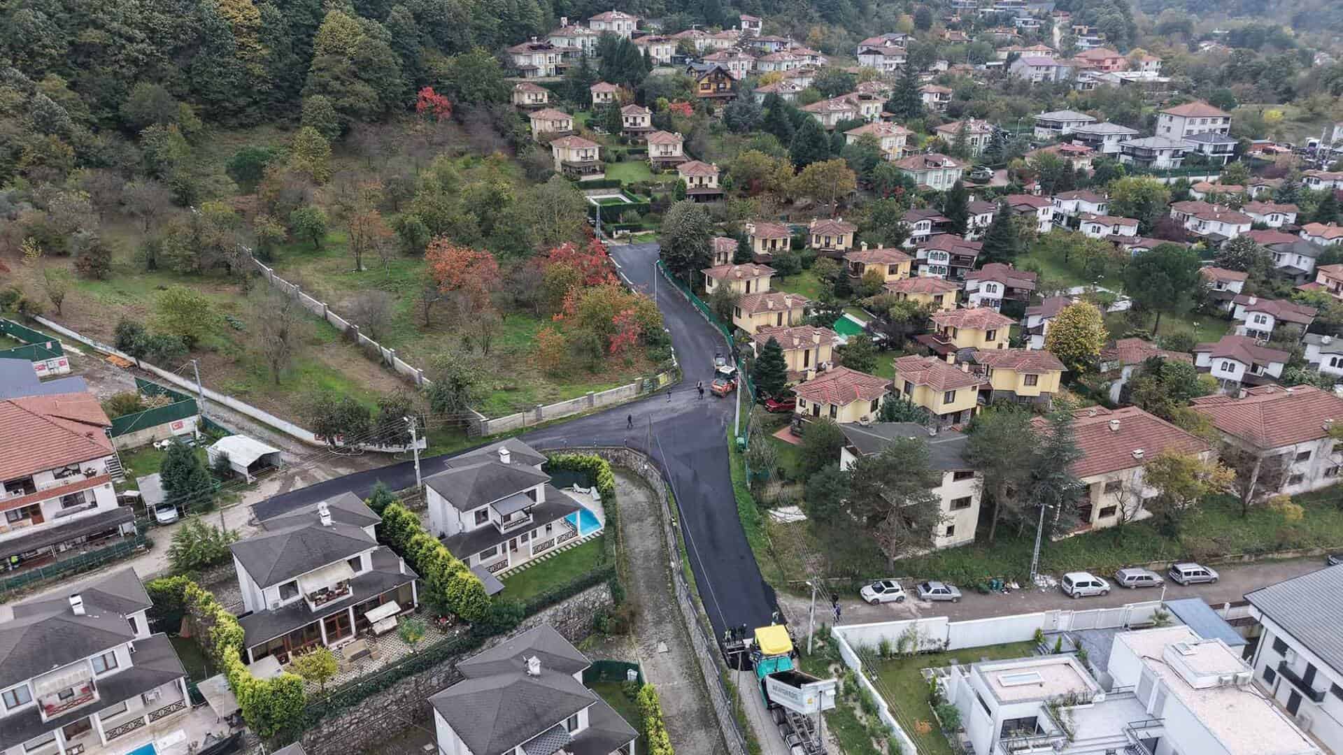 Sapanca Tepebaşı Yolunda Asfalt Çalışması Tamamlandı